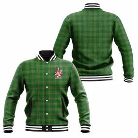 Beasley Irish Clan Tartan Baseball Jacket with Coat of Arms