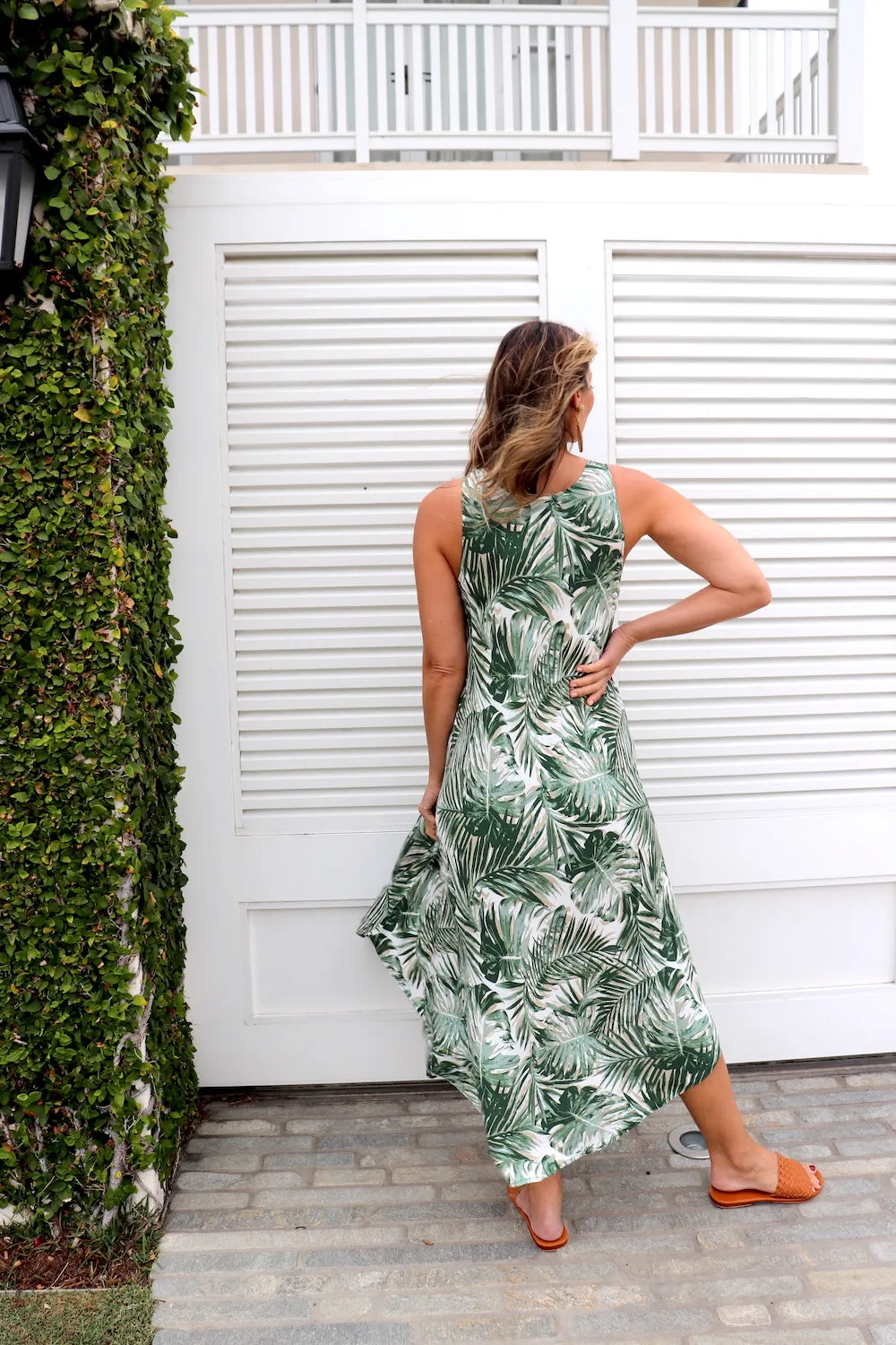 Hayman Dress in Queen Palm