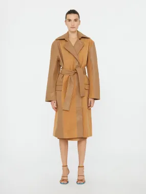 Scuffed Leather Coat